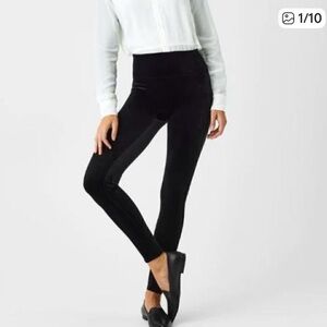 New SPANX Classic Black Velvet Leggings